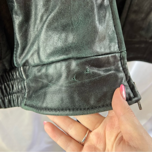 Wilsons Leather Black Genuine Leather Coat, size XXL - Picture 6 of 7